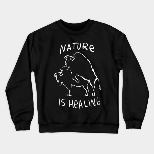 NATURE IS HEALING Crewneck Sweatshirt by JIVe